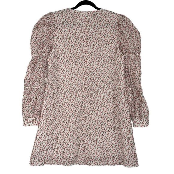 Hyacinth House Tuckernuck Textured Floral Puff Sleeve Clemons Mini Dress| Size L - Picture 7 of 10